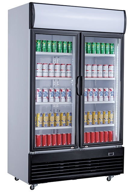 Combisteel Refrigerator 2 Glass Doors 800L - 7527.0100  Combisteel