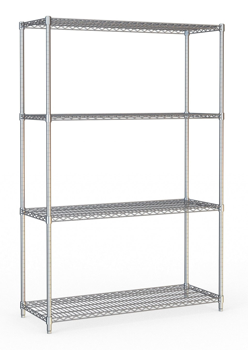 Combisteel 4 Tier Chrome Wire Shelving Rack Kit 1200mm Wide - 7530.0010 Chrome Wire Shelving and Racking Combisteel   