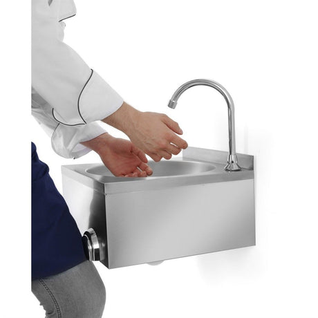 Combisteel Knee Operated Hand Wash Sink With Mixer Tap - 7531.0010 Hand Wash Sinks Combisteel   