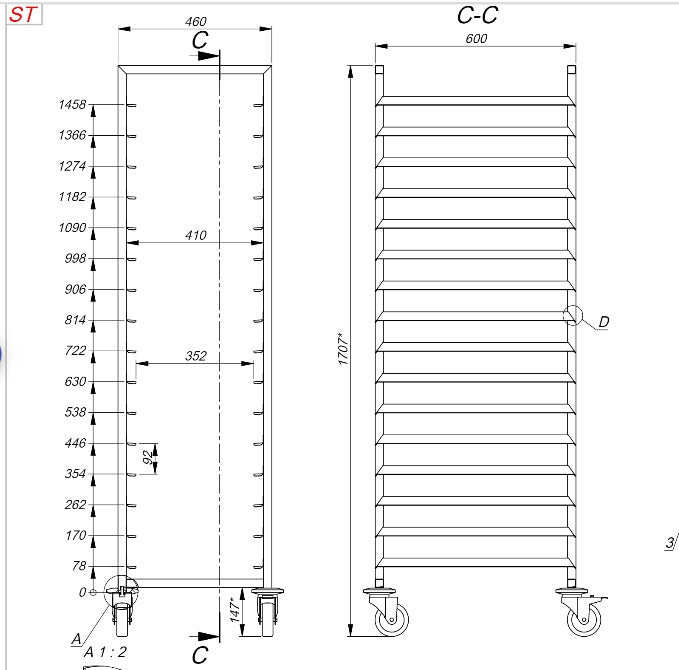 Combisteel Clearing Trolley En 16X - 7819.0034