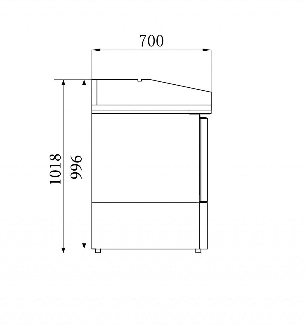 Combisteel 3 Door Stainless Steel Pizza Prep Fridge Marble Worktop - 7950.0060 Pizza Prep Counters - 3 Door Combisteel   