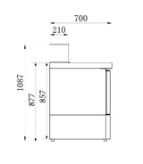 Combisteel Pizzabalie 3 Deuren - 7950.0065