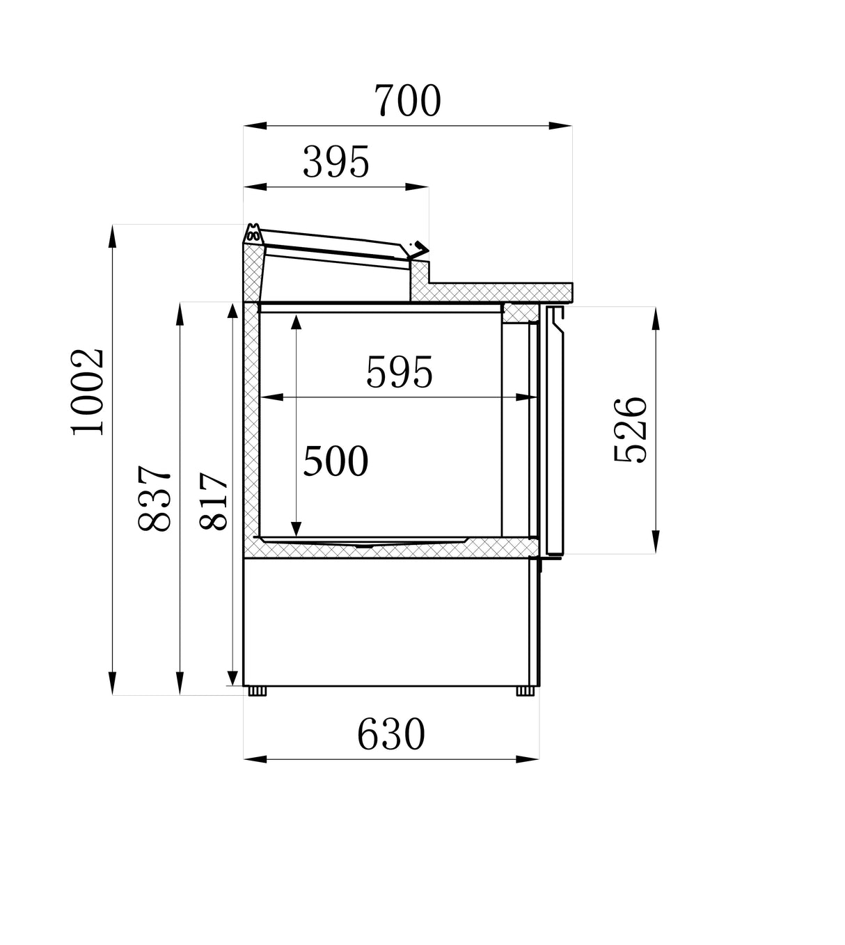 Combisteel Saladette 3 Doors - 7950.0100