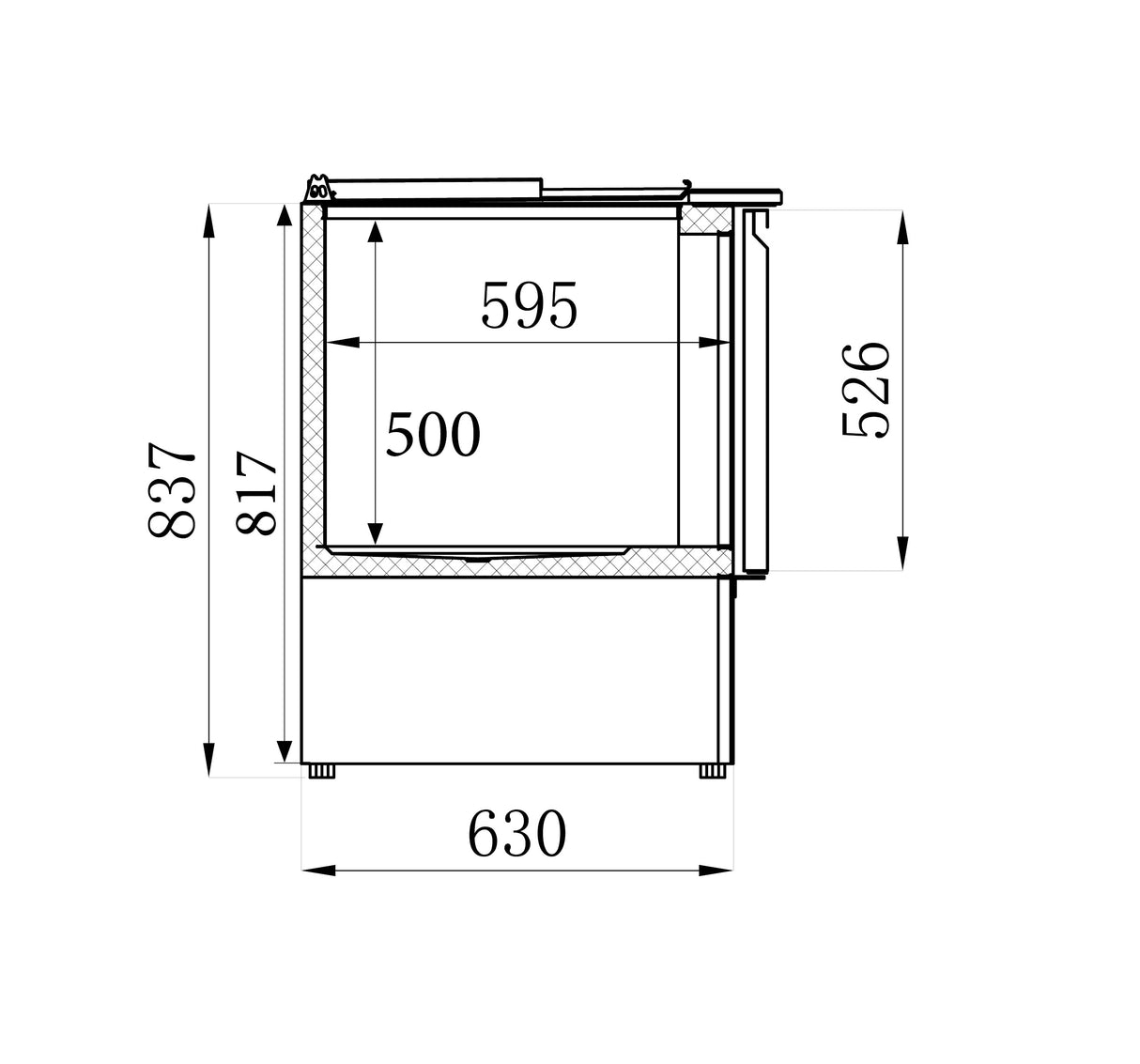 Combisteel Gekoelde Saladette 2 Deuren - 7950.0105