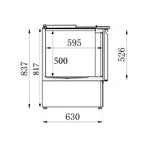 Combisteel Gekoelde Saladette 2 Deuren - 7950.0105