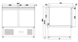 Combisteel Kühltheke 2 Türen - 7950.0106