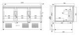 Combisteel Refrigerated Counter 3 Doors - 7950.0112