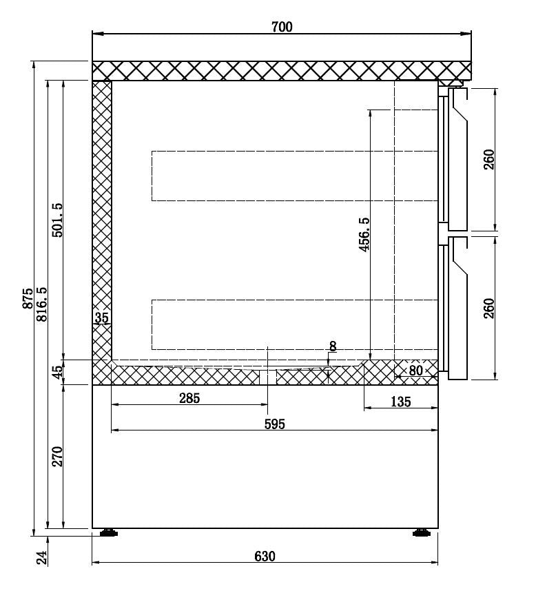 Combisteel Gekoelde Toonbank 6 Laden - 7950.0113