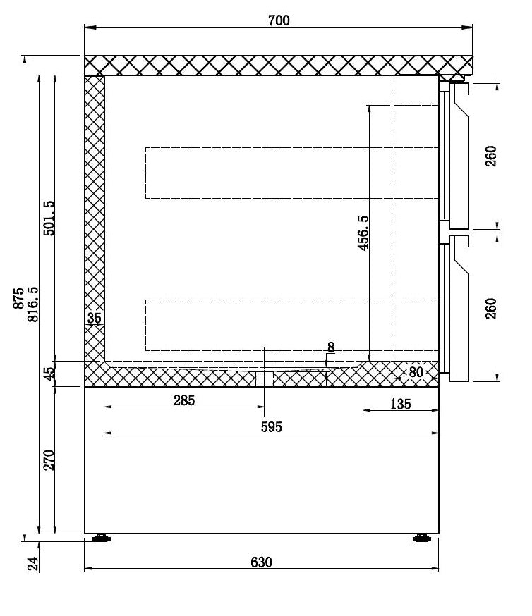 Combisteel Gekoelde Toonbank 6 Laden - 7950.0113