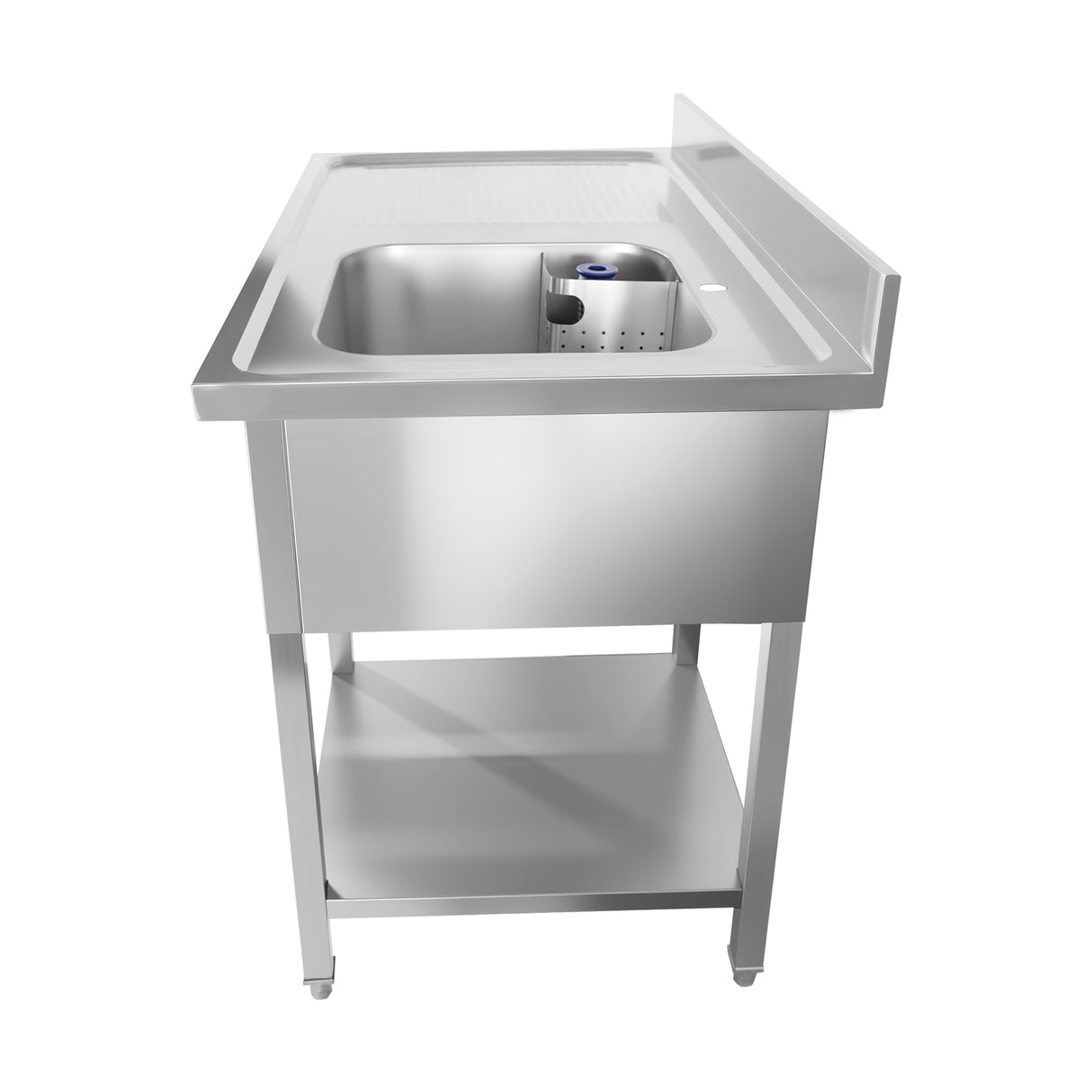 CUBO Stainless Steel Single Dishwasher Sink Right Bowl Left Drainer 1200x700mm CS-SDS-1200-700L