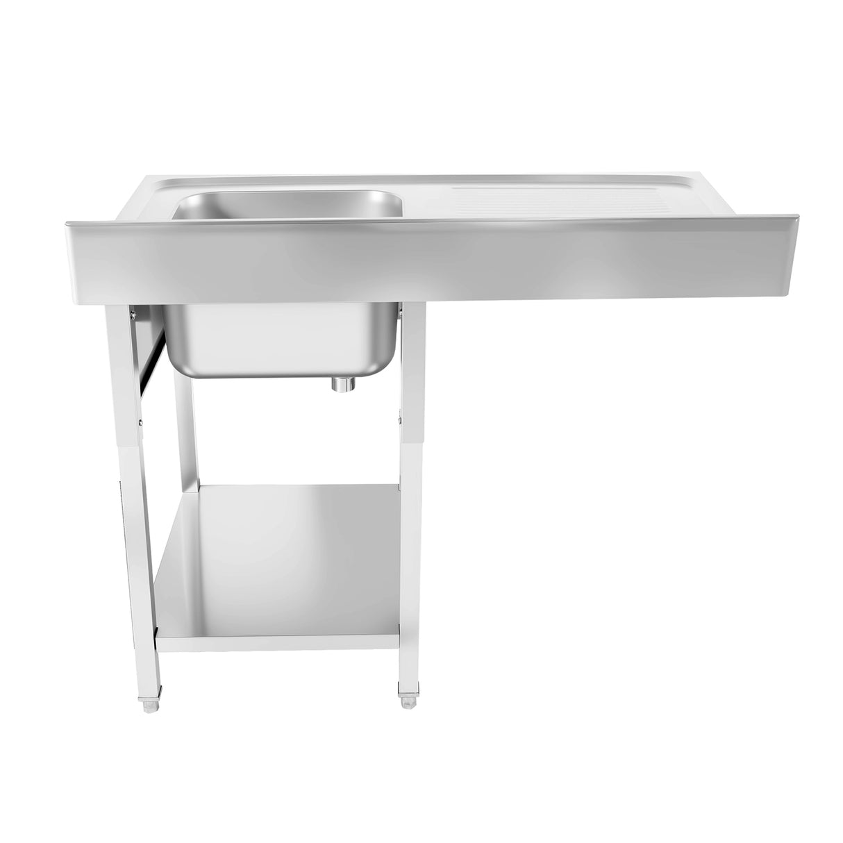 CUBO Stainless Steel Single Dishwasher Sink Right Bowl Left Drainer 1200x700mm CS-SDS-1200-700L