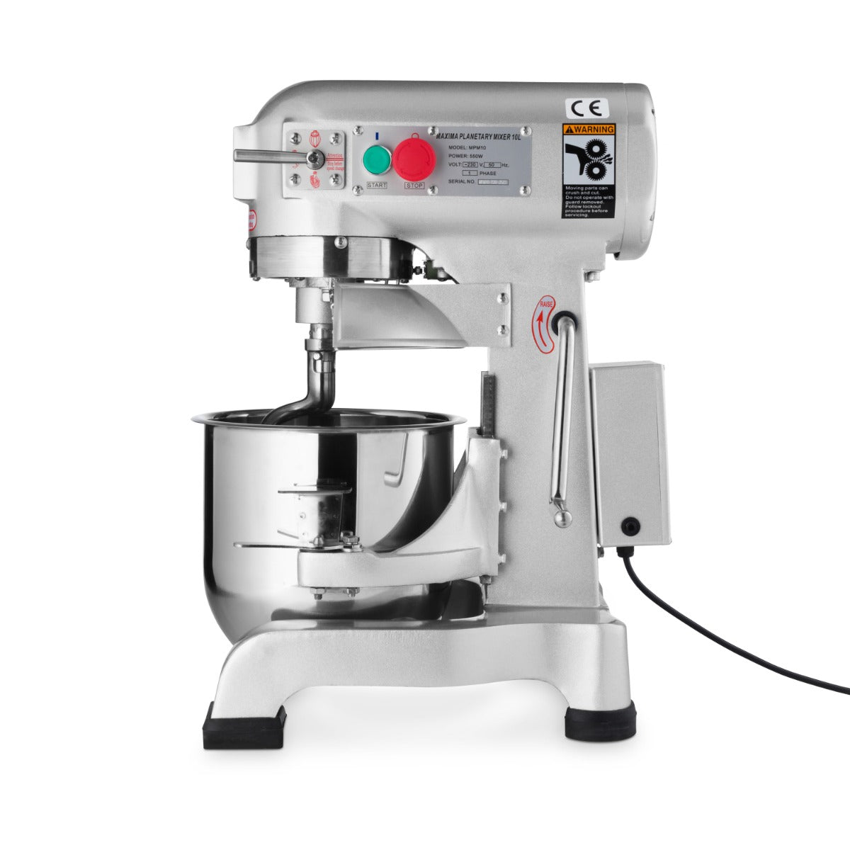 Maxima  Planetary Mixer - 10L - Up to 5kg Dough - 3 Speed  - 09300160