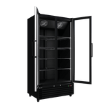 CUBO koelkast - 776 liter – 2 Glasdeuren – 10 Legplanken – Zwart Interieur – CS-SU800