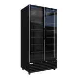 CUBO koelkast - 776 liter – 2 Glasdeuren – 10 Legplanken – Zwart Interieur – CS-SU800