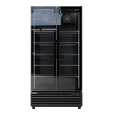 CUBO koelkast - 776 liter – 2 Glasdeuren – 10 Legplanken – Zwart Interieur – CS-SU800
