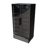 CUBO koelkast - 776 liter – 2 Glasdeuren – 10 Legplanken – Zwart Interieur – CS-SU800