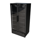 CUBO koelkast - 776 liter – 2 Glasdeuren – 10 Legplanken – Zwart Interieur – CS-SU800