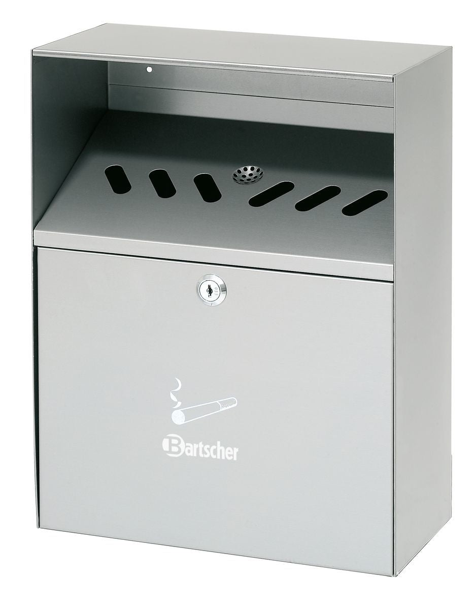 Bartscher Wall-mounted ashtray, silver - 860001