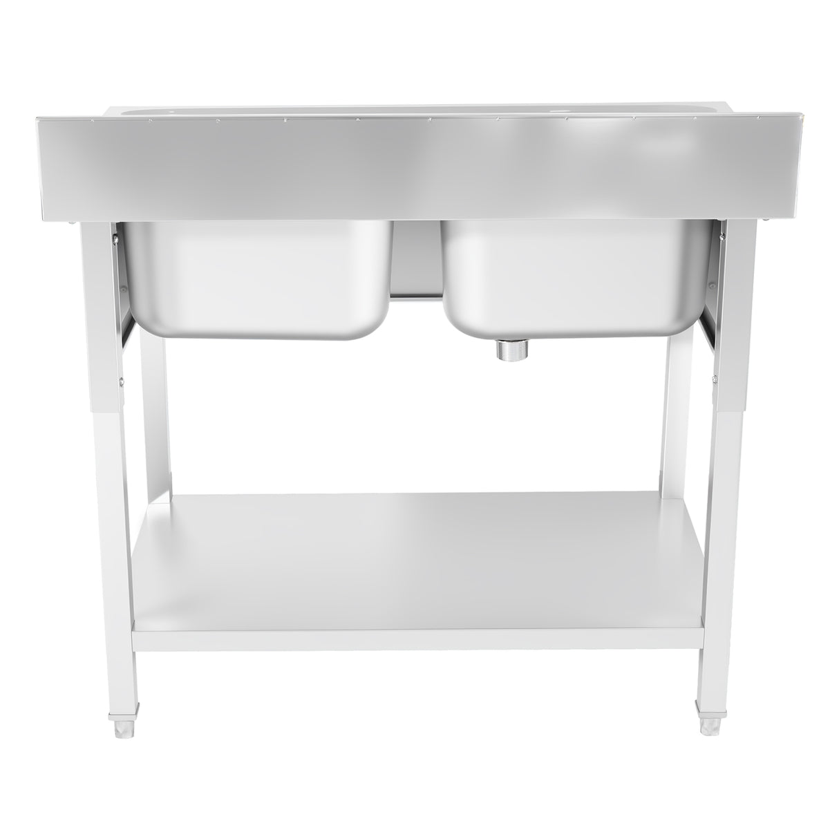 CUBO Stainless Steel Double Sink 1000mm with Backsplash CS-DS-1000