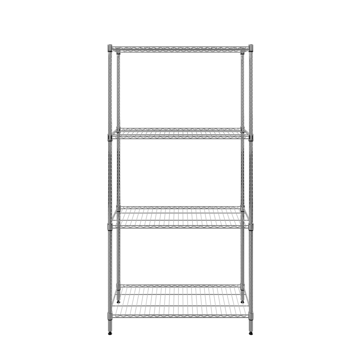 CUBO Chrome Wire Shelving Unit 4 Tier 900x450x1800mm CS-CR900
