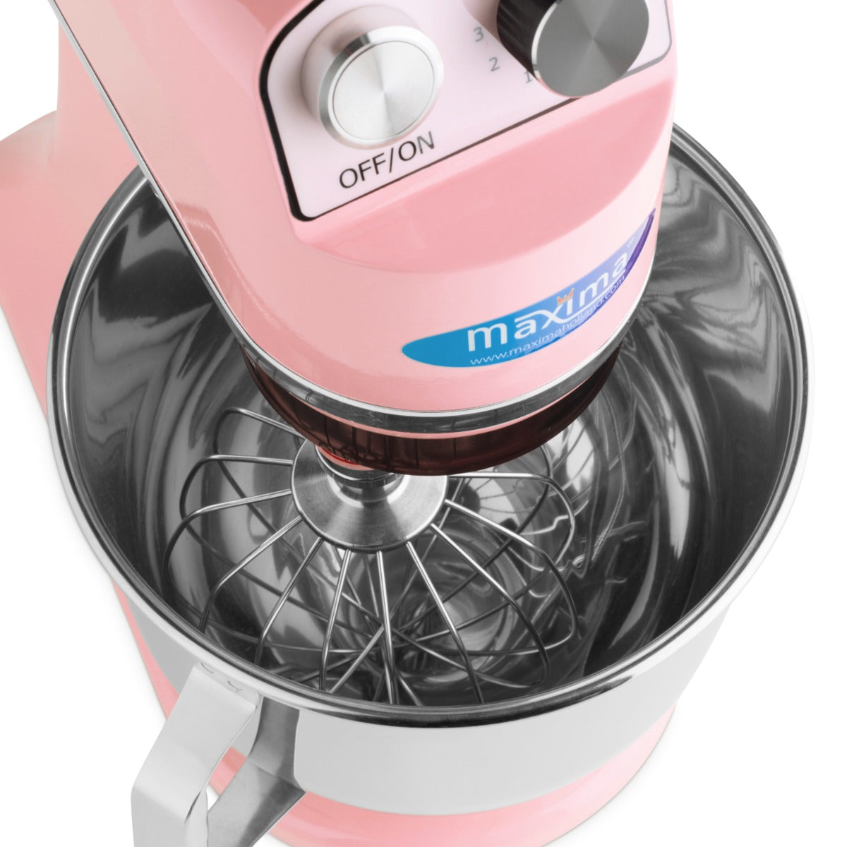 Maxima Küchenmaschine - 7 l - Bis zu 2 kg Teig - Rosa - 09300151