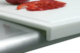 Bartscher Cutting board PE, stop-edge, white - A120588