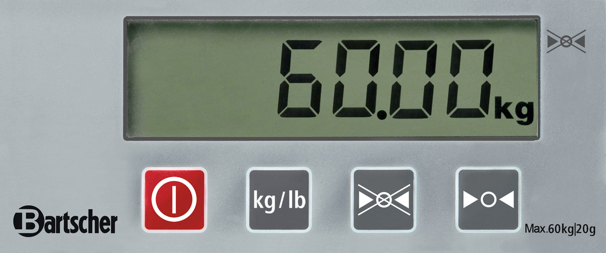 Bartscher Digitale weegschaal, 60kg, 20g - A300068