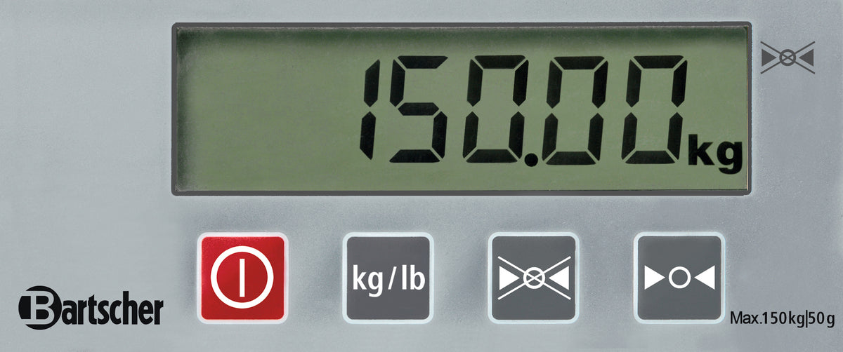 Bartscher Digitale weegschaal, 150kg, 50g - A300151