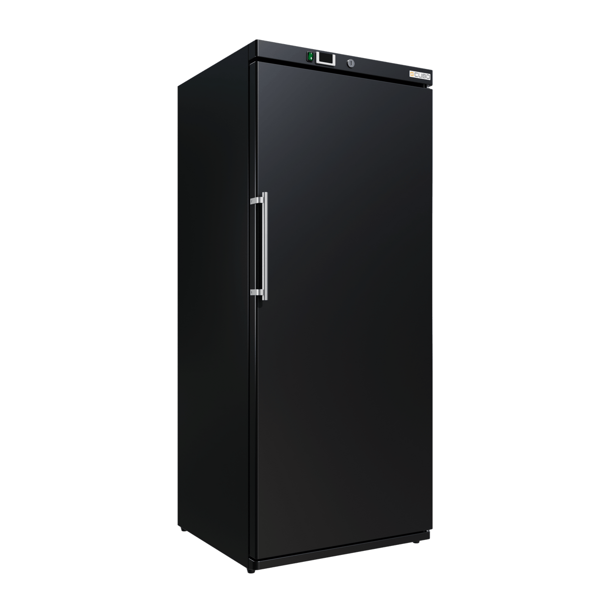 Cubo Gefrierschrank 510L - Schwarz mit LED-Beleuchtung - 1 Tür mit 5 Ablagen - Energieeffizient - CS-BF600V