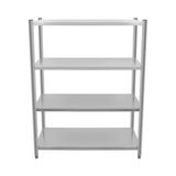 CUBO 4 Tier Kitchen Shelving Unit 1200mm Stainless Steel CS-4TS-1200