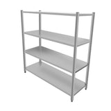 CUBO 4 Tier Kitchen Shelving Unit 1500mm Stainless Steel CS-4TS-1500