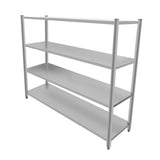 CUBO 4 Tier Kitchen Shelving Unit 1800mm Stainless Steel CS-4TS-1800