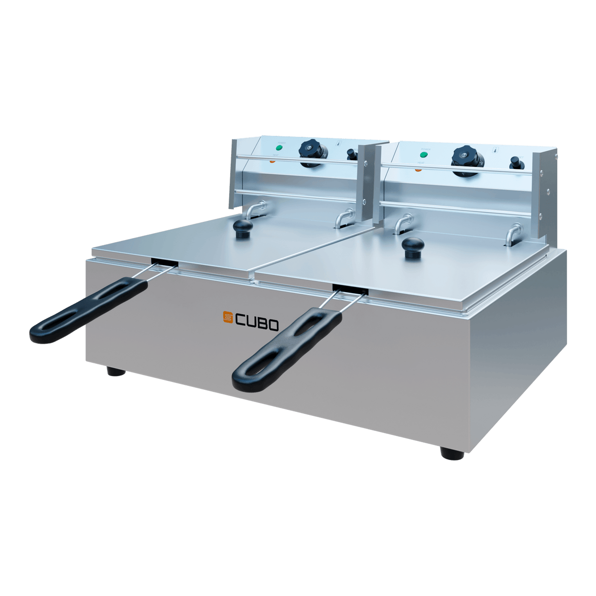 CUBO Fritteuse 2 x 6L - Elektrische Arbeitsplatte - CS-EEDF-6L