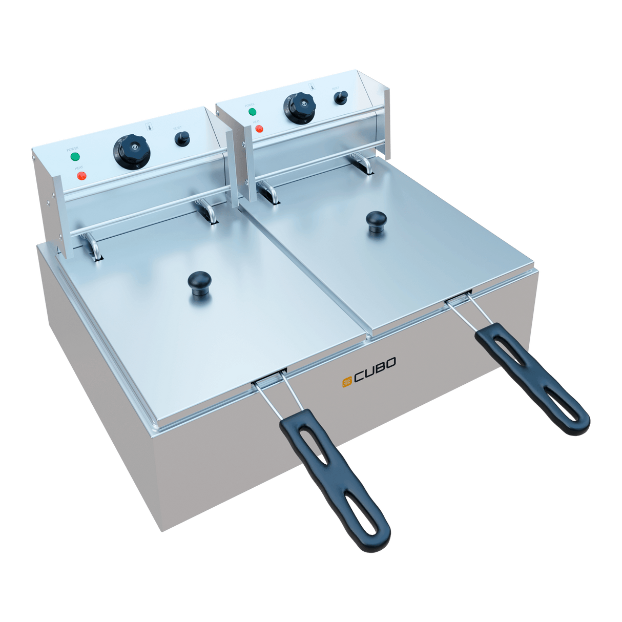 CUBO Fritteuse 2 x 6L - Elektrische Arbeitsplatte - CS-EEDF-6L