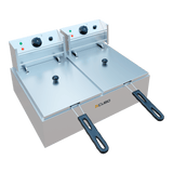 CUBO Fritteuse 2 x 6L - Elektrische Arbeitsplatte - CS-EEDF-6L