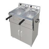 CUBO Fritteuse 2 x 16L - Elektrisch, freistehend - CS-FSEF-14V-2