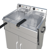 CUBO Fritteuse 2 x 16L - Elektrisch, freistehend - CS-FSEF-14V-2