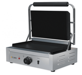 CUBO Kontaktgrill – gerippte Oberseite, flacher Boden – Panini-Maker – CS-GH811L