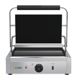 CUBO Kontaktgrill – gerippte Oberseite, flacher Boden – Panini-Maker – CS-GH811L