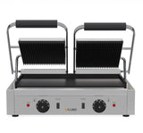 CUBO Twin Kontaktgrill - Gerippte Oberseite, flache Unterseite - Panini Maker - CS-GH813