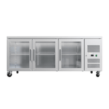 CUBO Glass Door Preparation Workbench 403L - 3 Door Counter Fridge - Stainless Steel - 1795(W) x 717(D)mm - CS-GN3100TNG