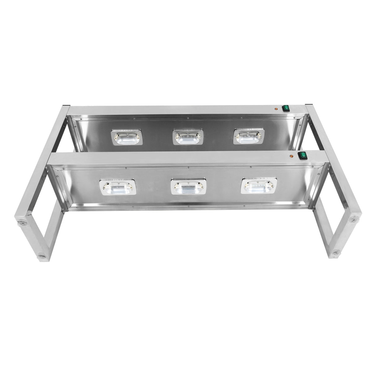 CUBO 2 Tier Gantry Lights 1200mm Stainless Steel CS-HG-1200