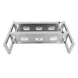 CUBO 2 Tier Gantry Lights 1200mm Stainless Steel CS-HG-1200