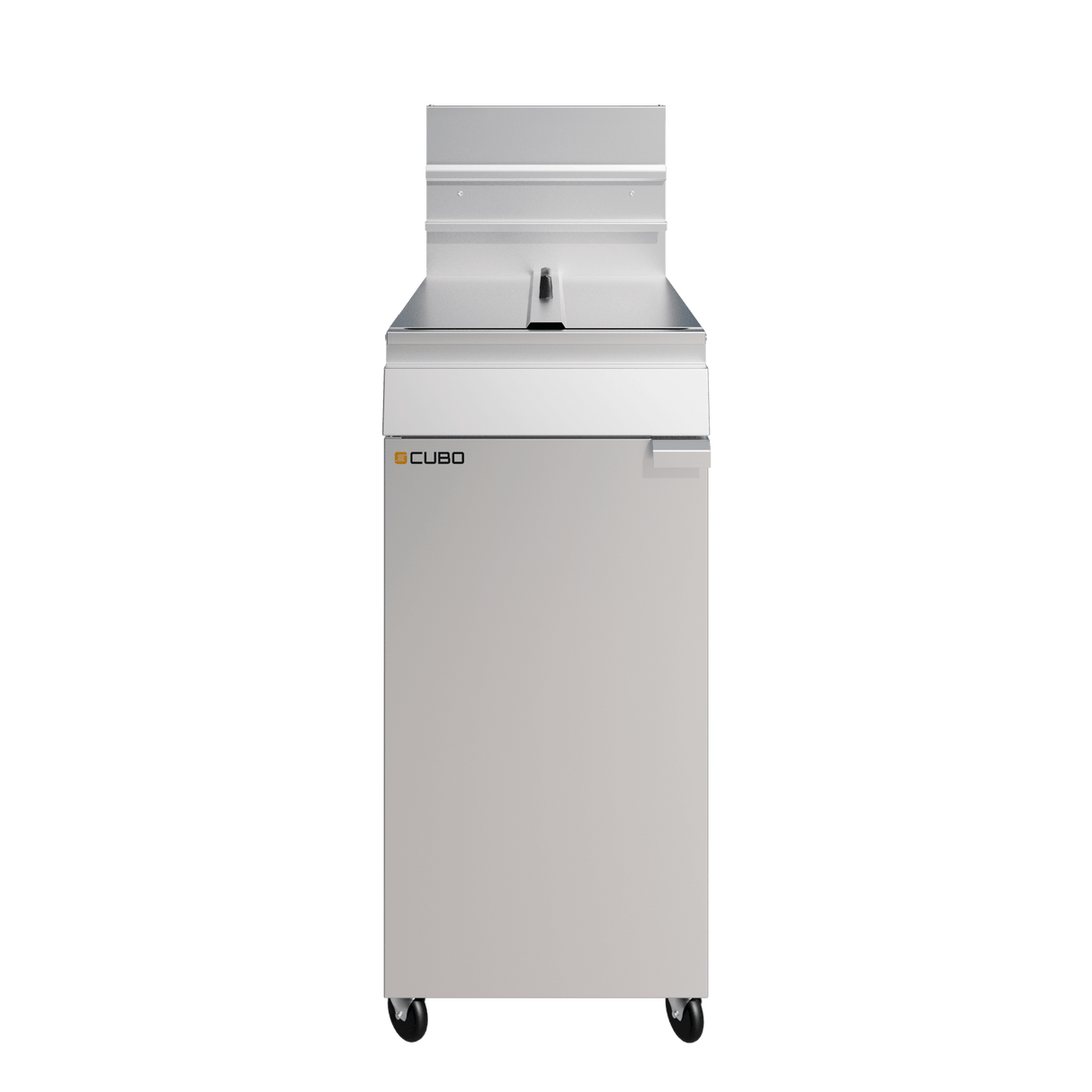 CUBO Gasfritteuse 28 l – freistehend – Doppelkorb, Einzeltank – LPG-Umrüstsatz – CS-MGEF-4-OZ