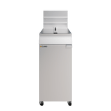 CUBO Gasfritteuse 28 l – freistehend – Doppelkorb, Einzeltank – LPG-Umrüstsatz – CS-MGEF-4-OZ