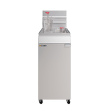 CUBO Gasfritteuse 28 l – freistehend – Doppelkorb, Einzeltank – LPG-Umrüstsatz – CS-MGEF-4-OZ