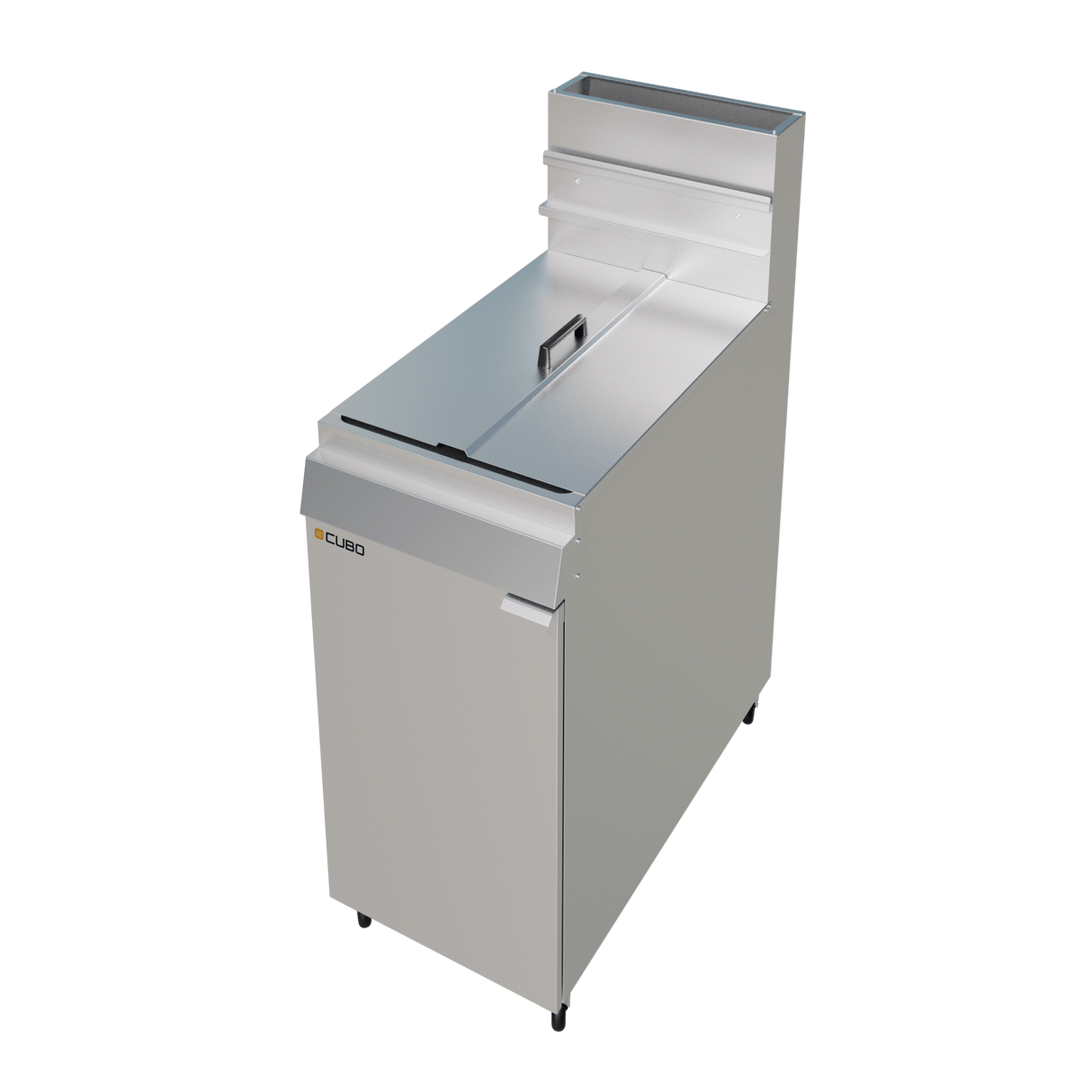 CUBO Gasfritteuse 28 l – freistehend – Doppelkorb, Einzeltank – LPG-Umrüstsatz – CS-MGEF-4-OZ
