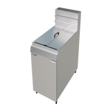 CUBO Gasfritteuse 28 l – freistehend – Doppelkorb, Einzeltank – LPG-Umrüstsatz – CS-MGEF-4-OZ