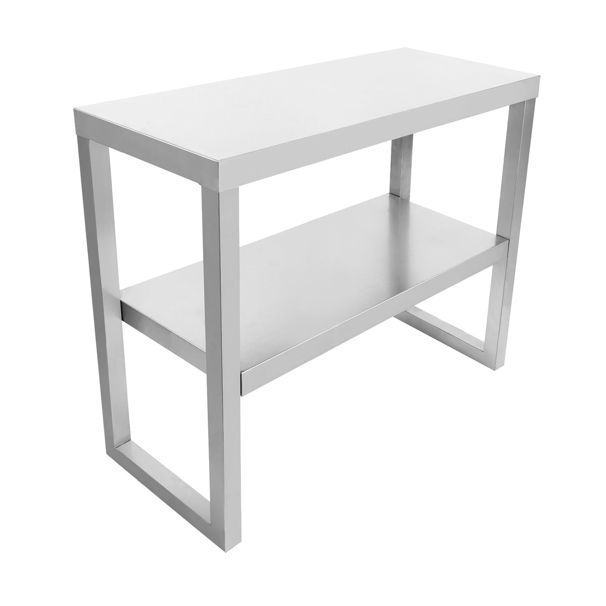 CUBO Doppel-Edelstahl-Aufsatzregal 1000 mm CS-OSD-1000
