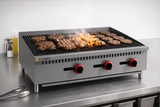 CUBO Gas Chargrill 90cm - 3 Burner Countertop - 3 x 7.5kW - CS-RFS-36-R-OZ